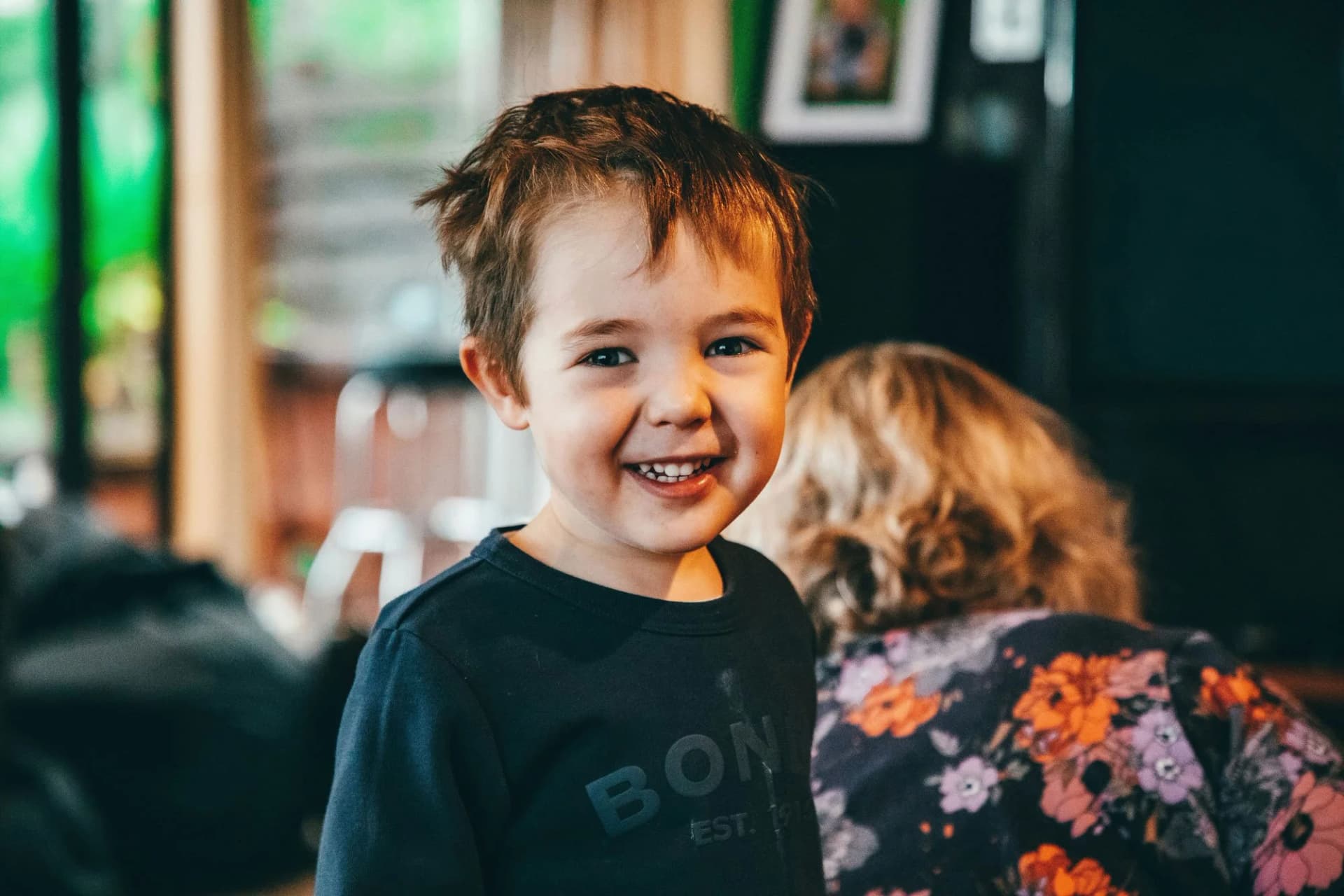 A smiling child